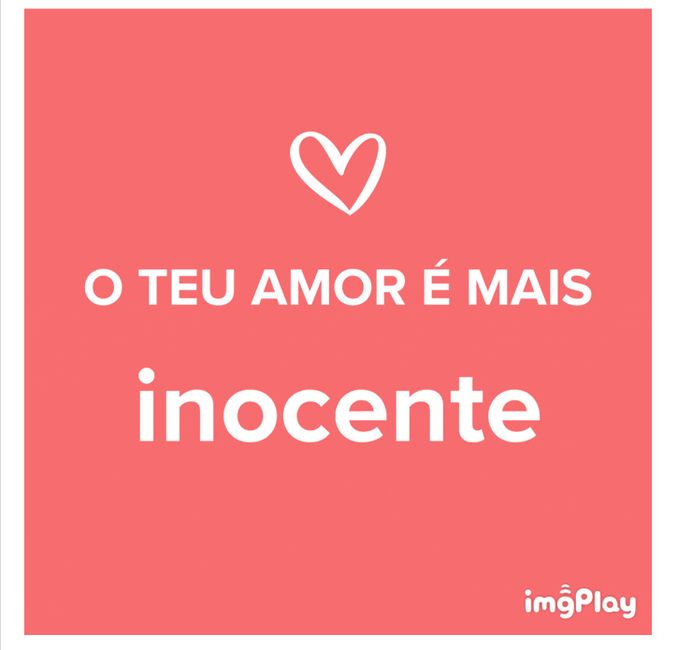 "O amor da Filipa é... Inocente" 1