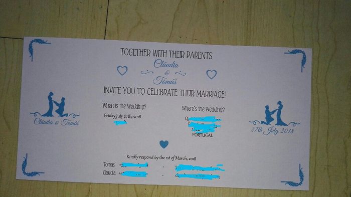 Convites de casamento - 1