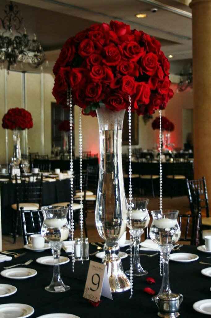 Casamento vermelho - decorações - 10