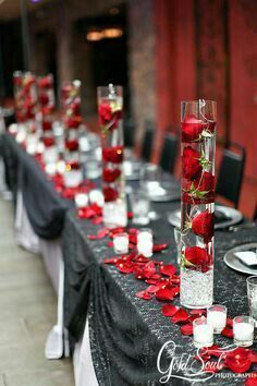 Casamento vermelho - decorações - 6