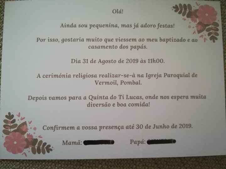 Casamento e batizado/ festa de aniversário - 1