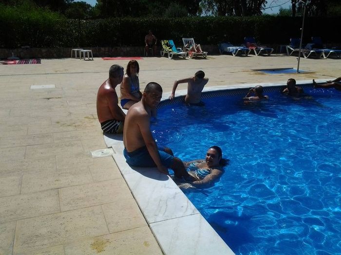 Na piscina do parque