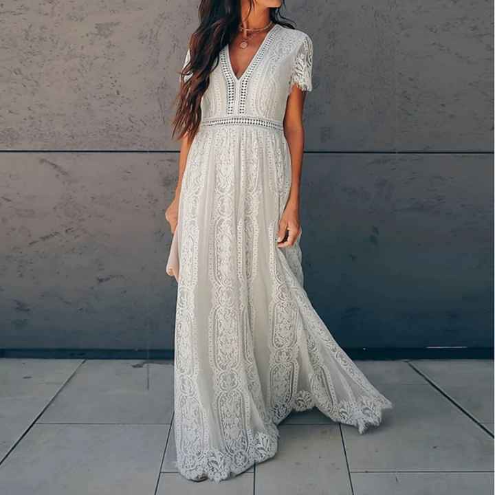 Vestido simples para cerimônia civil - 1