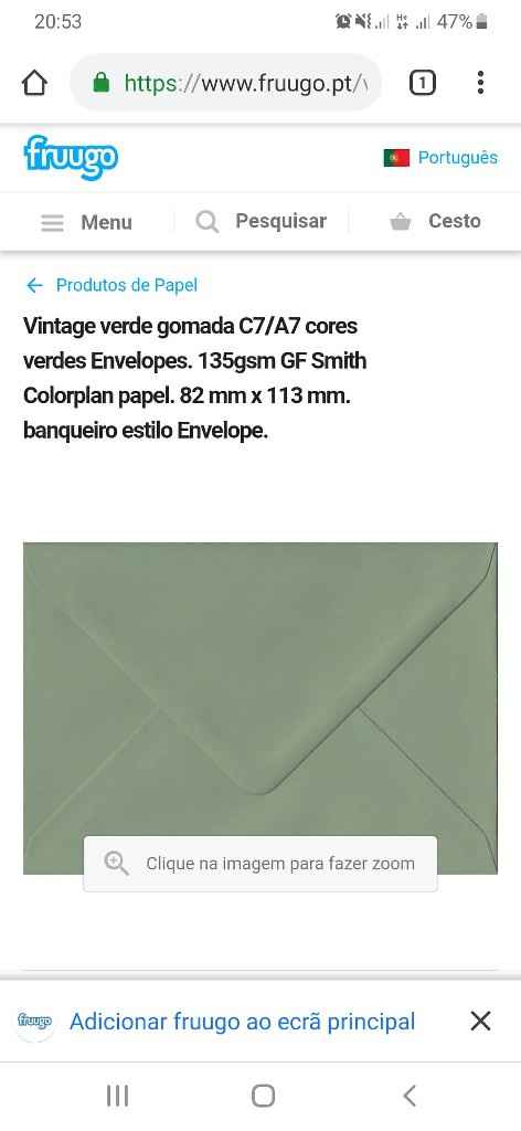 Envelopes para convites - 1
