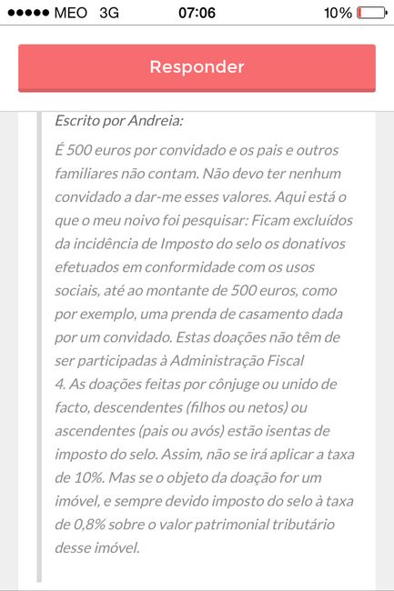 Tributação das prendas - 1