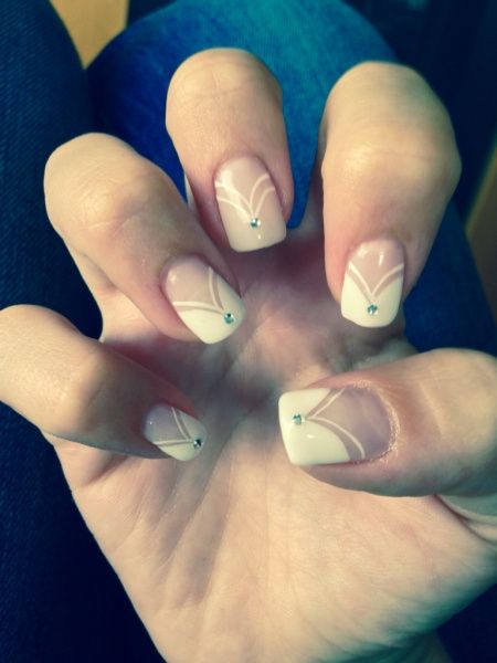 Unhas de gel, gelinho, verniz normal - 1