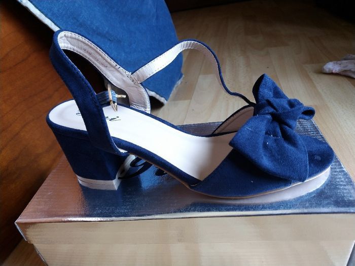 Sapatos de noiva azul 2