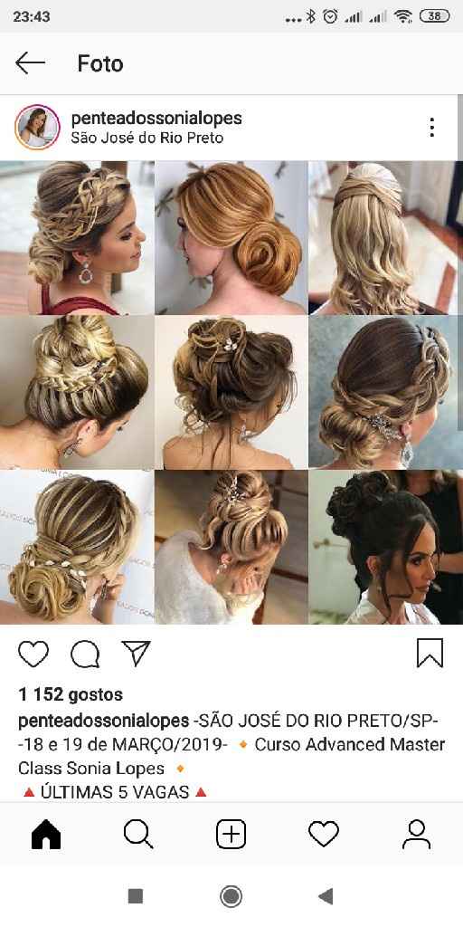 Penteado apanhado - 2