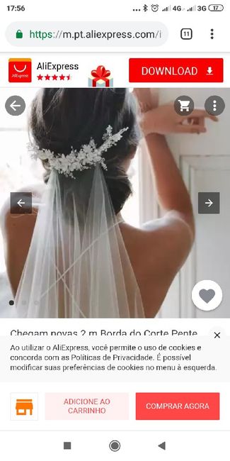 Véu / Aliexpress ♥️ - 1