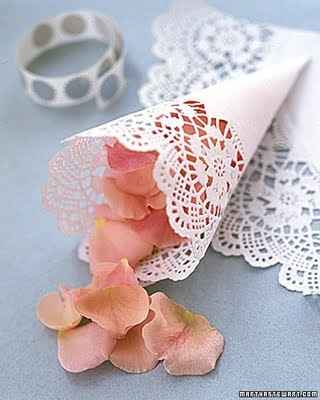 cone papel rendado 