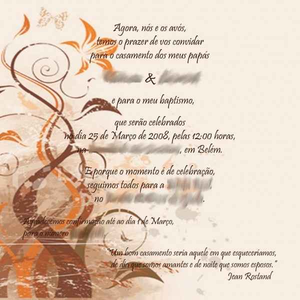 convite casamento 