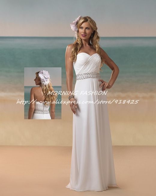vestido de noiva praia