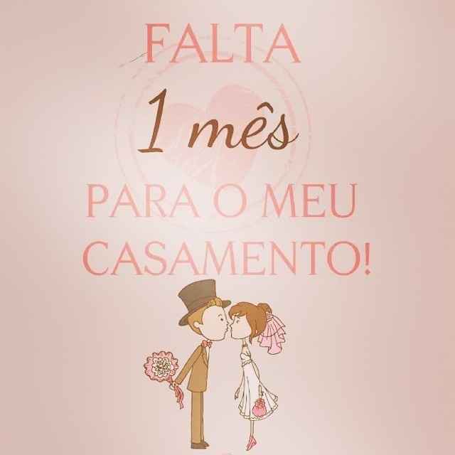 Falta um mês!