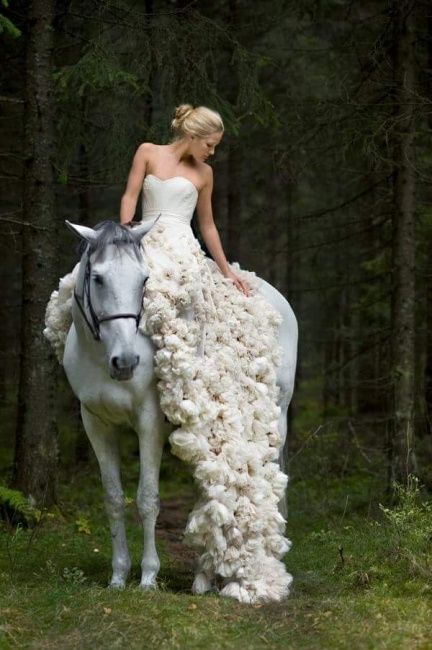 Bom dia com um vestido e um cavalo :) - 3