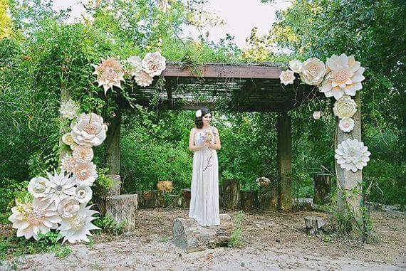 Decoração flores de papel - 3
