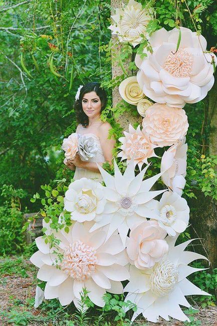 Decoração flores de papel - 5