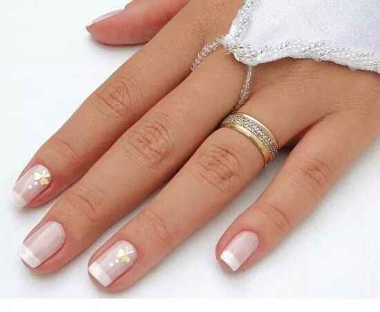 Unhas de noiva simples - 2
