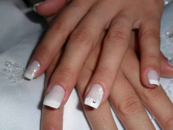 Unhas de noiva simples - 7