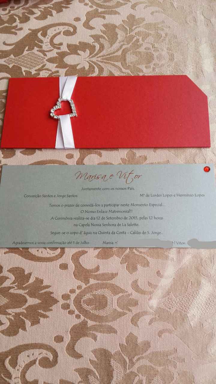 O nosso convite de casamento - 2
