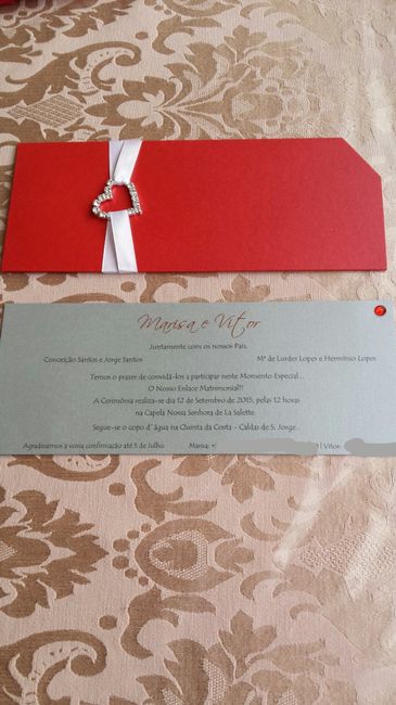 O nosso convite de casamento - 2