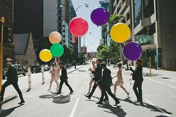 Noivos e balões - 4