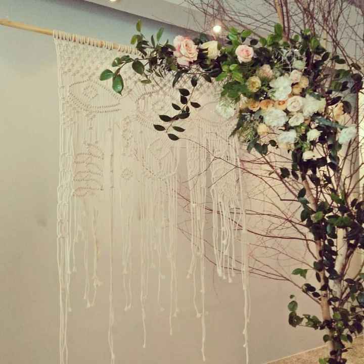 Macramé -decoração para Casamento