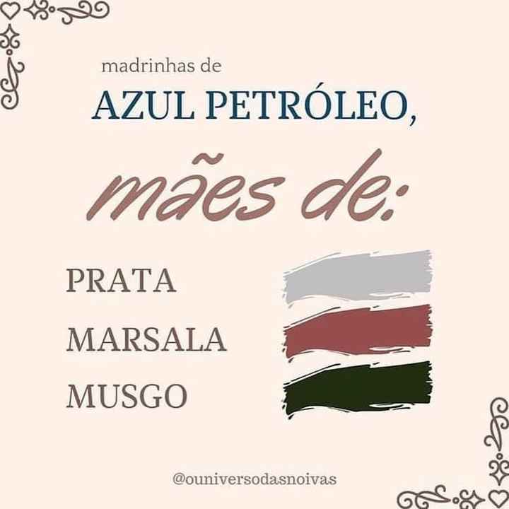 Guia de cores para as mães dos noivos - 5