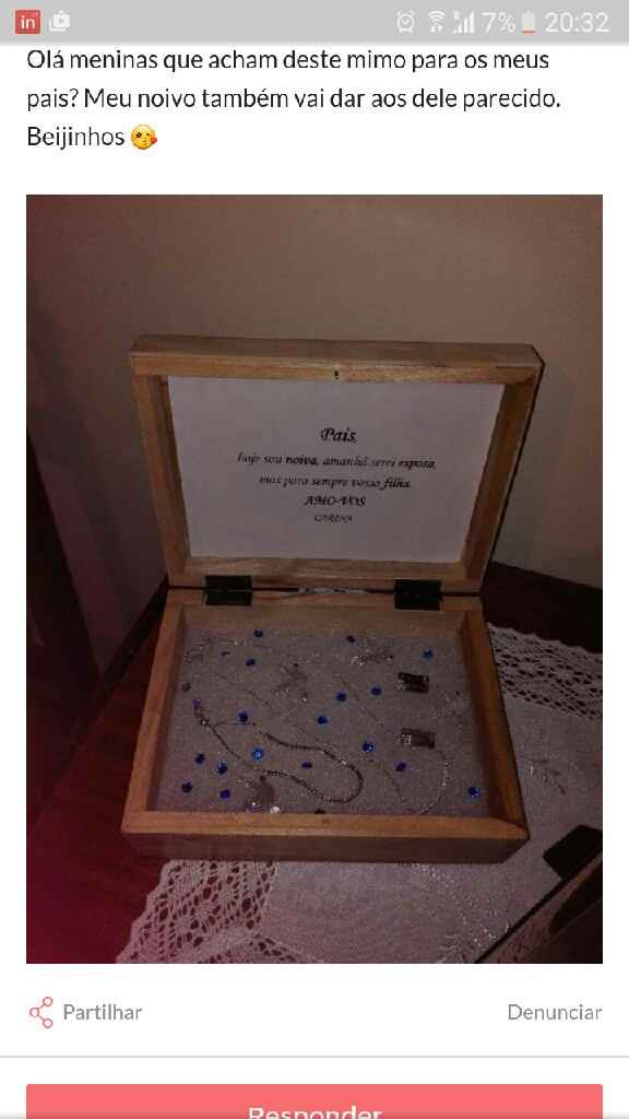 Lembranças para pais  e sogros :) - 1