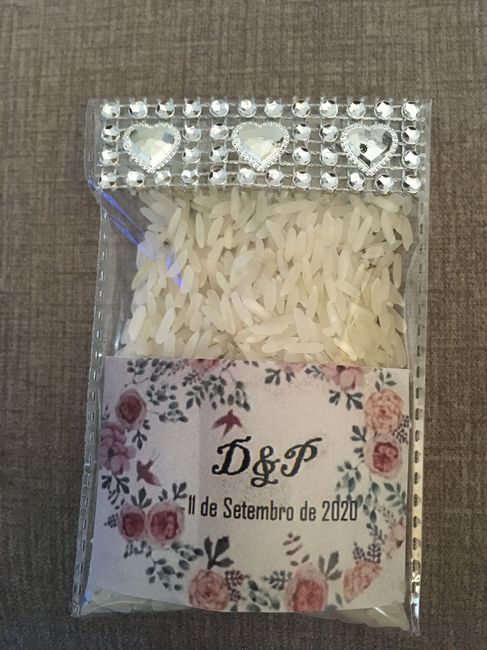 Saquinhos de arroz 😊 1