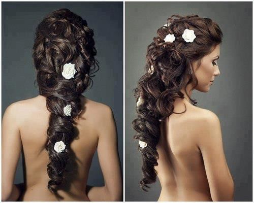 Penteados com flores - inspirações - 2