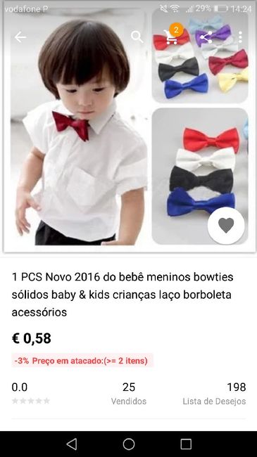 Papillon bordô para criança - 1