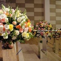 Arranjos florais igreja