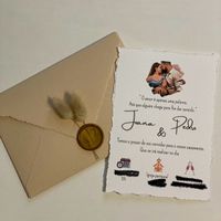 Convites,envelopes e lacres de cera - 1