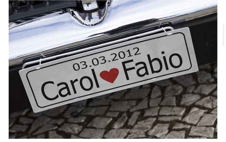 Decoração do carro dos noivos - 1