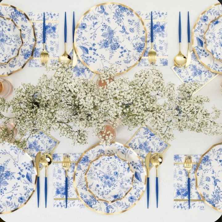 💙Inspiração decor mesa em Azul🏳️‍🌈 - 2