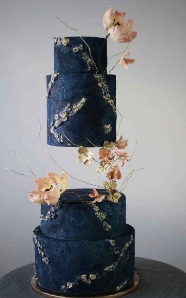 💙Inspiração bolo de casamento em Azul🏳️‍🌈 - 3