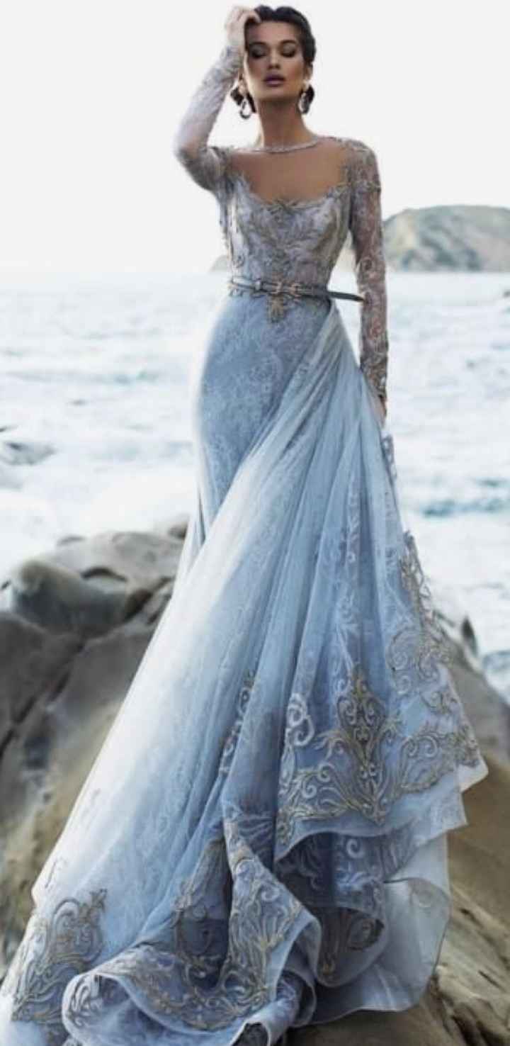 💙Inspiraçao de vestido de noiva em Azul🏳️‍🌈 - 1