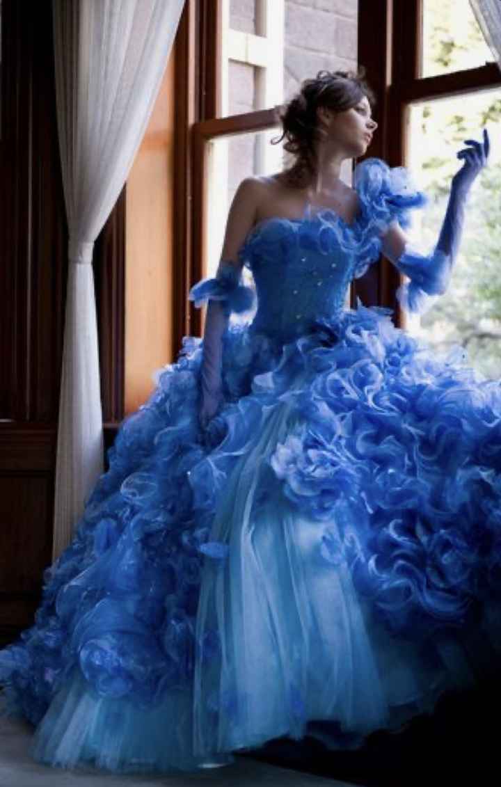 💙Inspiraçao de vestido de noiva em Azul🏳️‍🌈 - 2