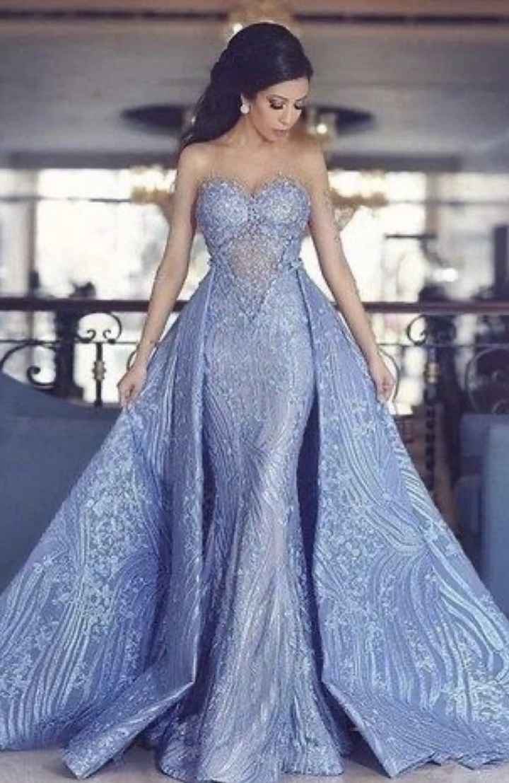 💙Inspiraçao de vestido de noiva em Azul🏳️‍🌈 - 3