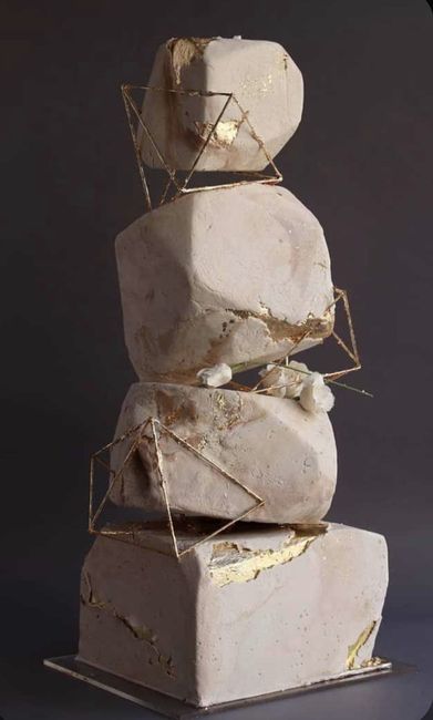 o arco-íris 🌈 Invadiu a comunidade com inspirações em dourado para Bolos 🍰 6