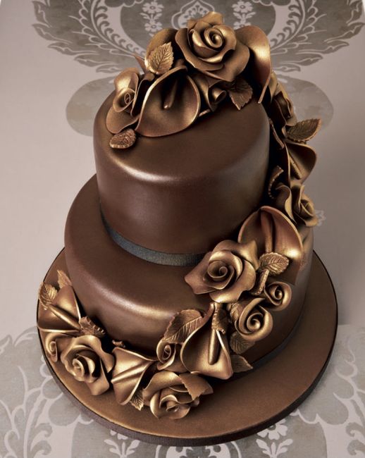 o arco-íris 🌈 Invadiu a comunidade com inspirações em dourado para Bolos 🍰 4