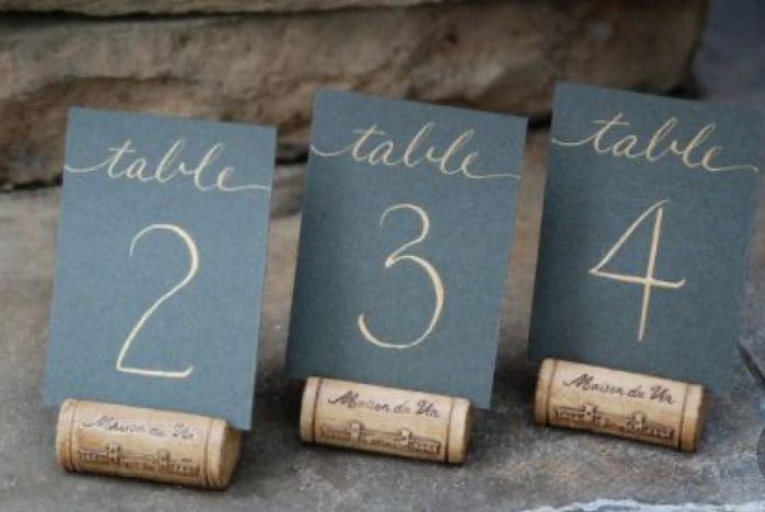 Ideias para marcadores de mesas 4