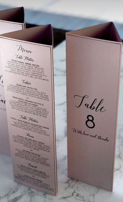 Ideias para marcadores de mesas 6