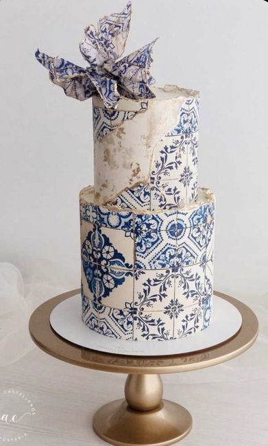 💙Inspiração bolo de casamento em Azul🏳️‍🌈 2