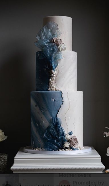 💙Inspiração bolo de casamento em Azul🏳️‍🌈 4