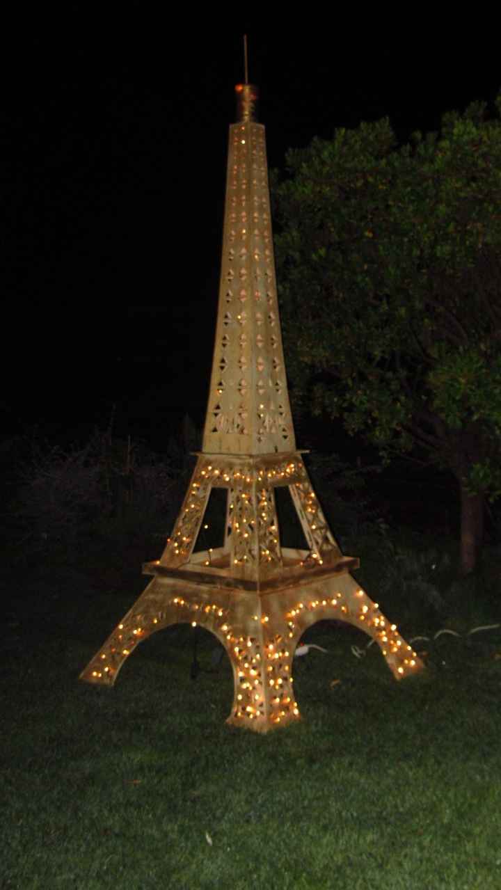 Réplica Torre Eiffel MDF com 3 mt
