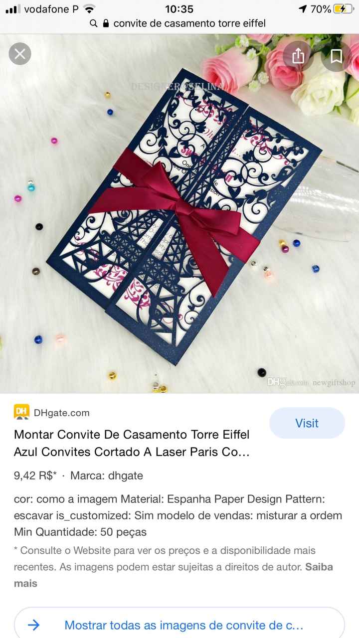 Convite corte a laser - 1