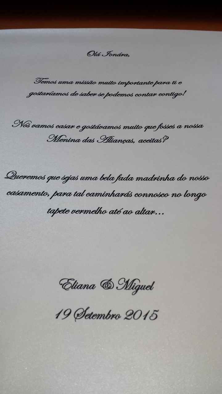 Os nossos convites!   - 1