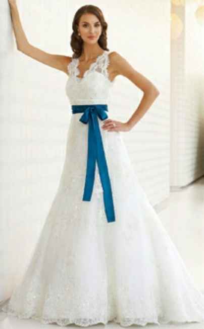 Vestido com fita de cor pastel - 4