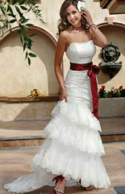 Vestido com fita de cor pastel - 5